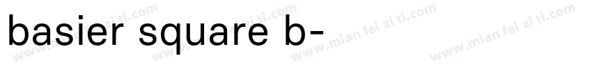 basier square b字体转换